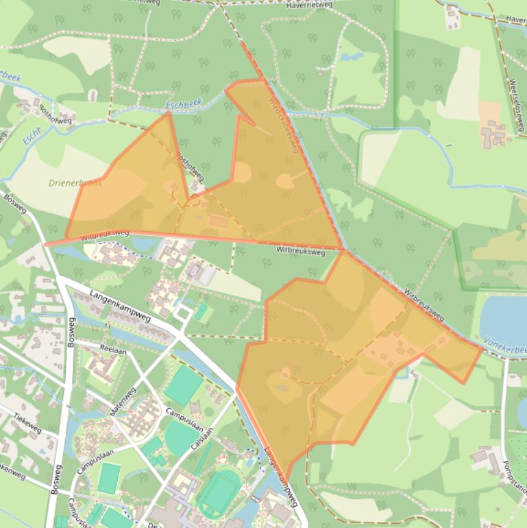 Kaart van postcodegebied 7522PH.