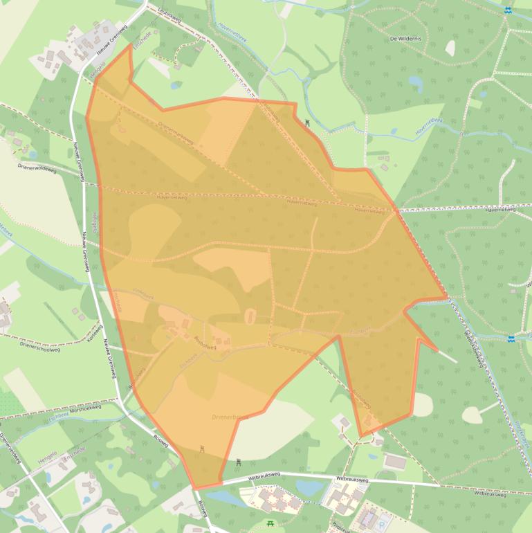 Kaart van postcodegebied 7522PK.