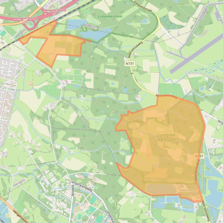 Kaart van postcodegebied 7522PS.