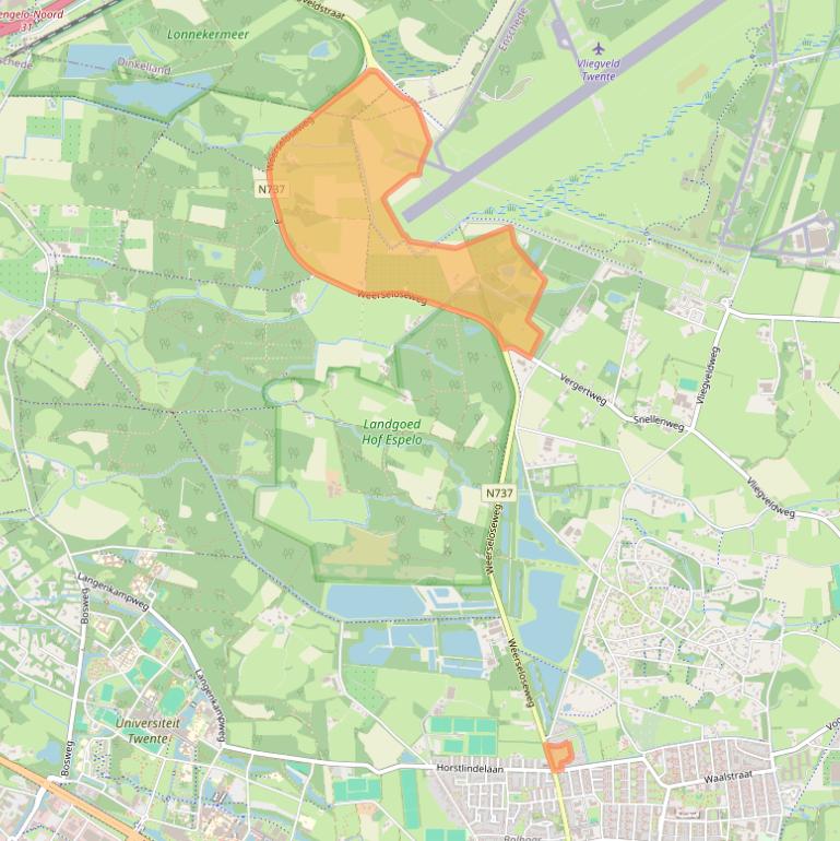 Kaart van postcodegebied 7522PT.