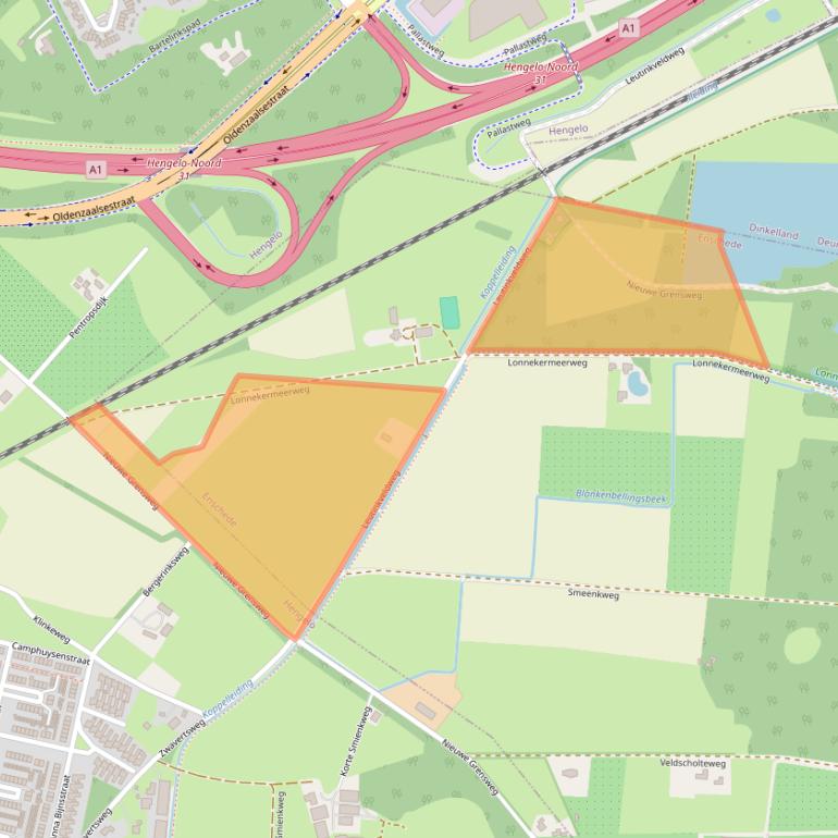 Kaart van postcodegebied 7522PW.