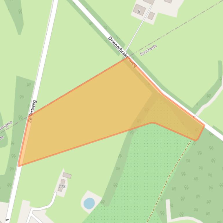 Kaart van postcodegebied 7522PX.