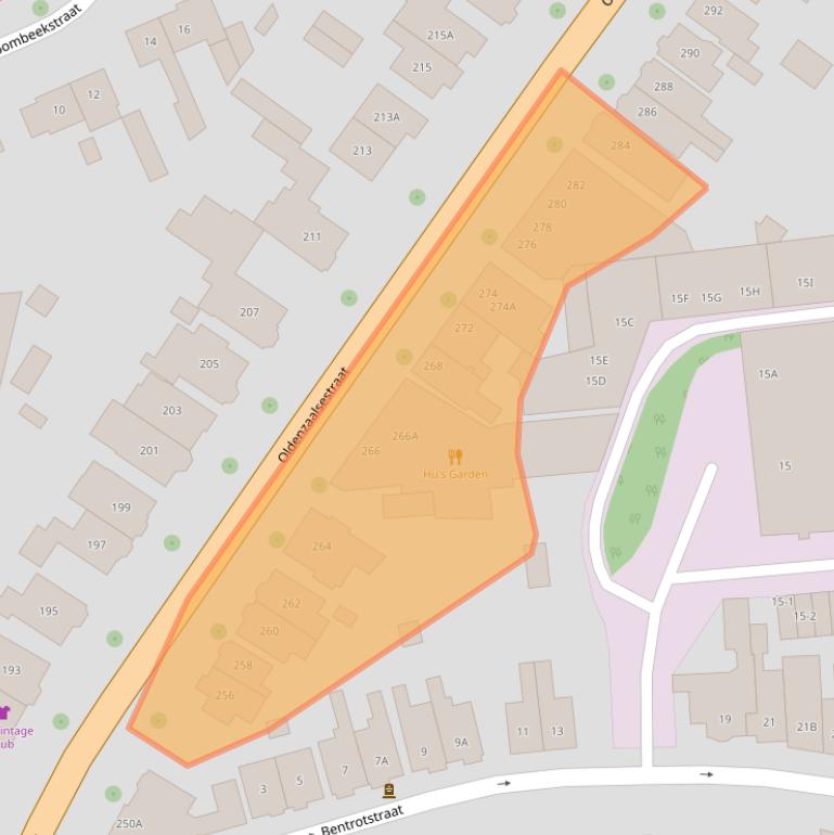 Kaart van postcodegebied 7523AG.