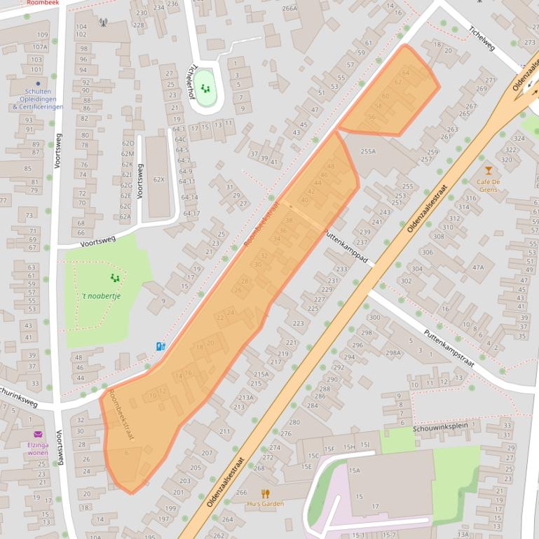 Kaart van postcodegebied 7523AN.
