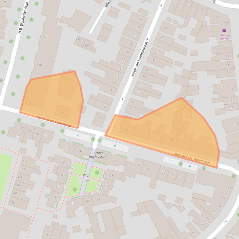 Kaart van postcodegebied 7523AZ.