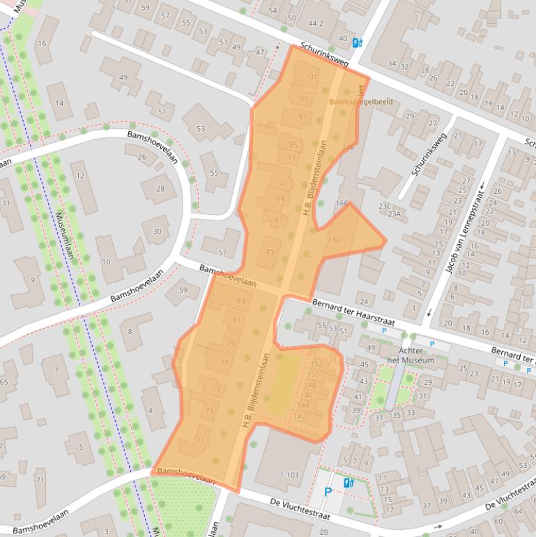 Kaart van postcodegebied 7523BA.