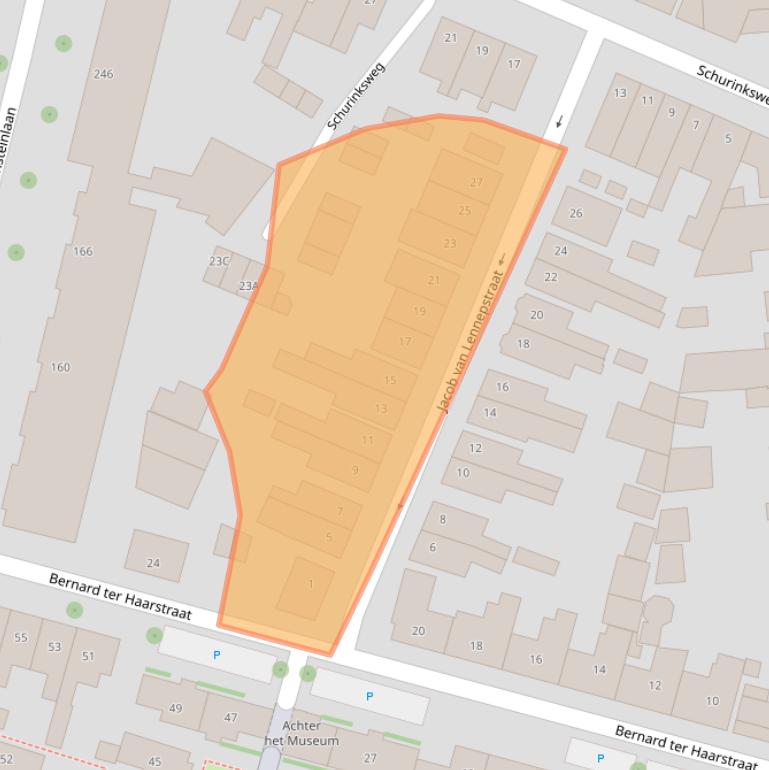 Kaart van postcodegebied 7523BD.