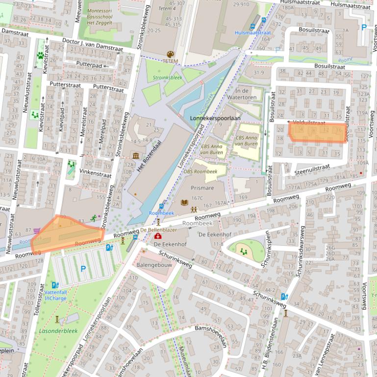 Kaart van postcodegebied 7523BL.