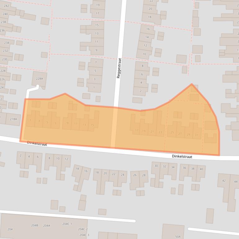 Kaart van postcodegebied 7523BX.
