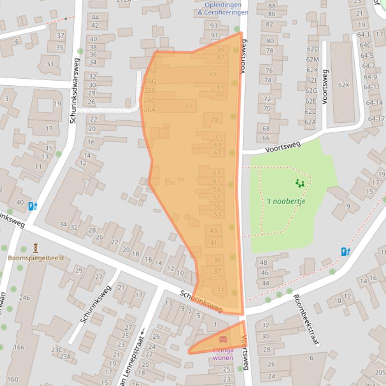 Kaart van postcodegebied 7523CC.