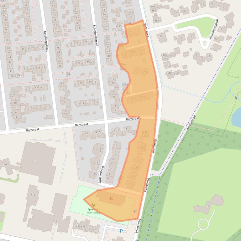 Kaart van postcodegebied 7523CE.