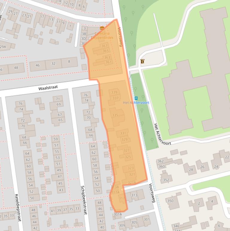 Kaart van postcodegebied 7523CG.