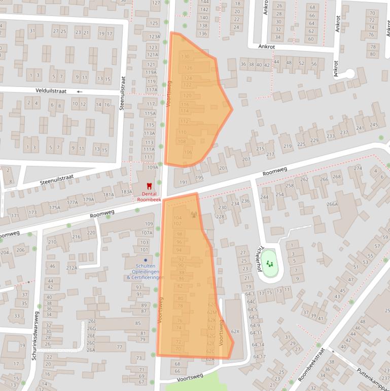 Kaart van postcodegebied 7523CJ.