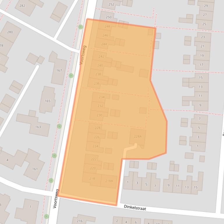 Kaart van postcodegebied 7523CL.