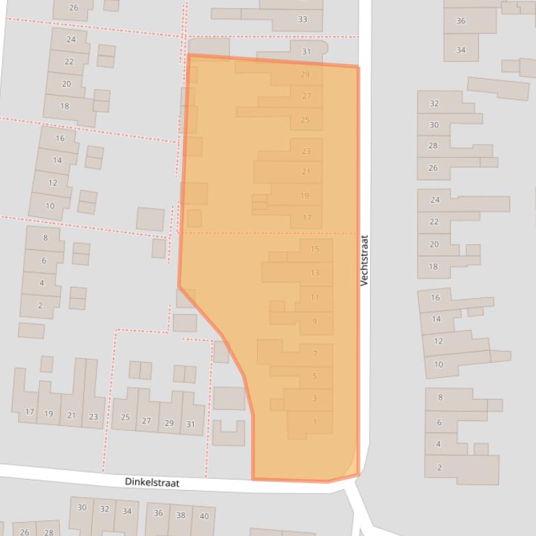 Kaart van postcodegebied 7523CS.