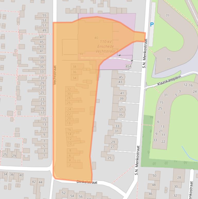 Kaart van postcodegebied 7523CV.
