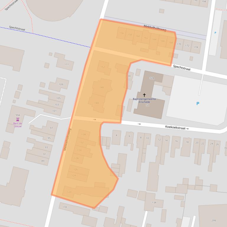 Kaart van postcodegebied 7523DH.