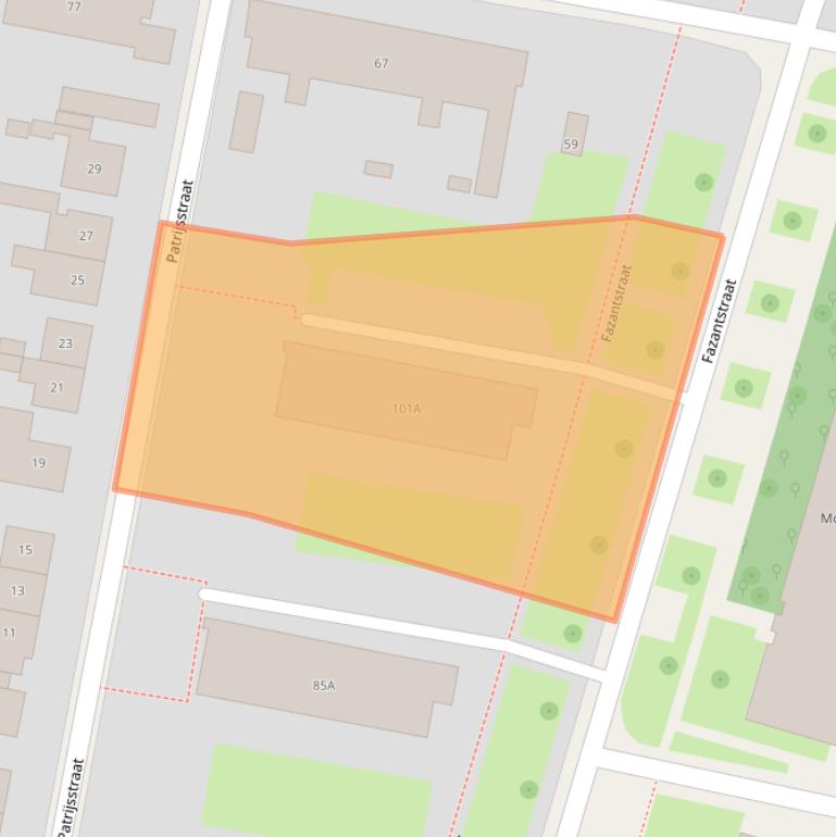 Kaart van postcodegebied 7523DN.