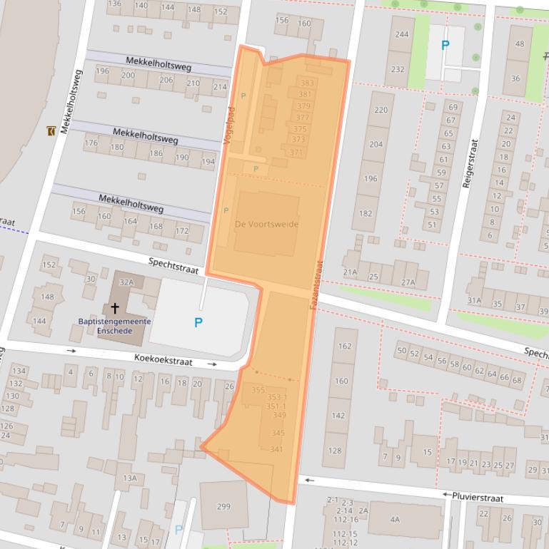 Kaart van postcodegebied 7523DT.