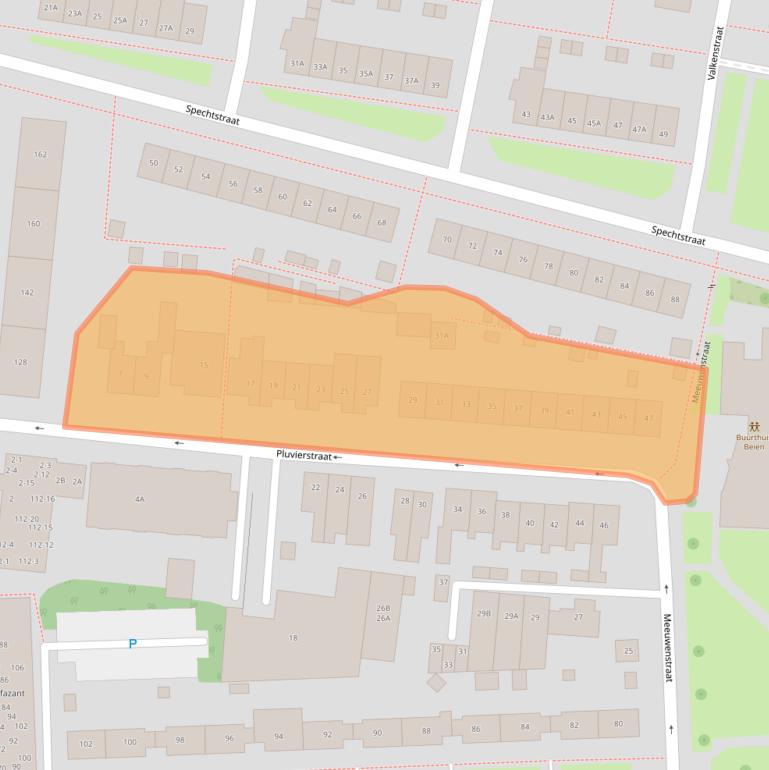 Kaart van postcodegebied 7523EG.