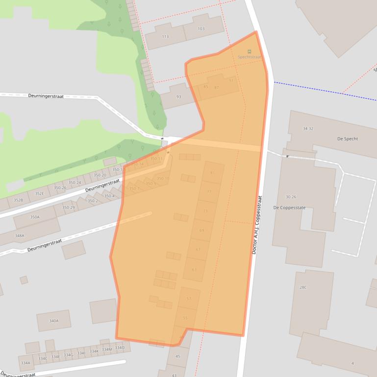 Kaart van postcodegebied 7523EK.