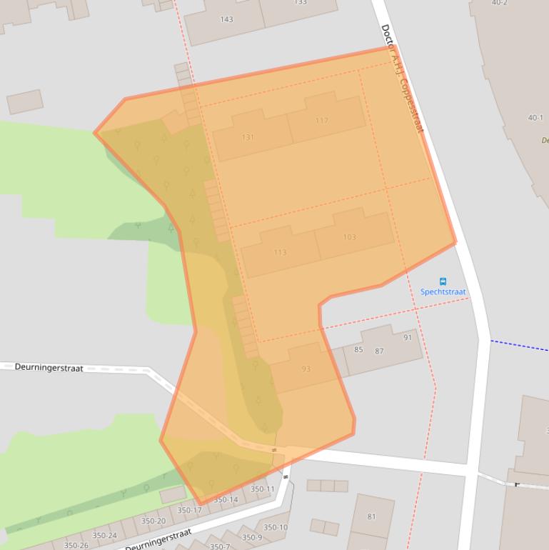 Kaart van postcodegebied 7523EL.