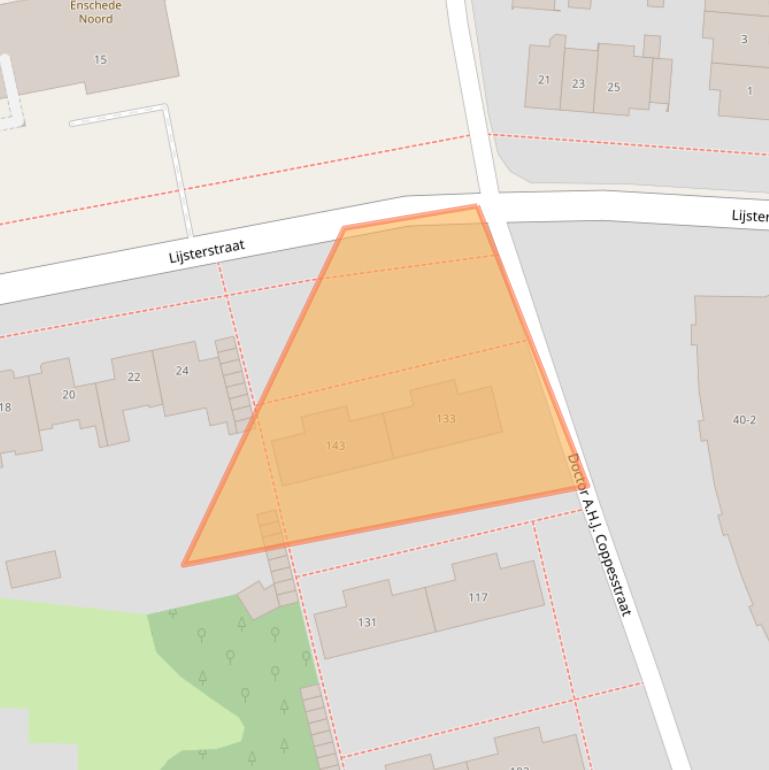 Kaart van postcodegebied 7523EM.