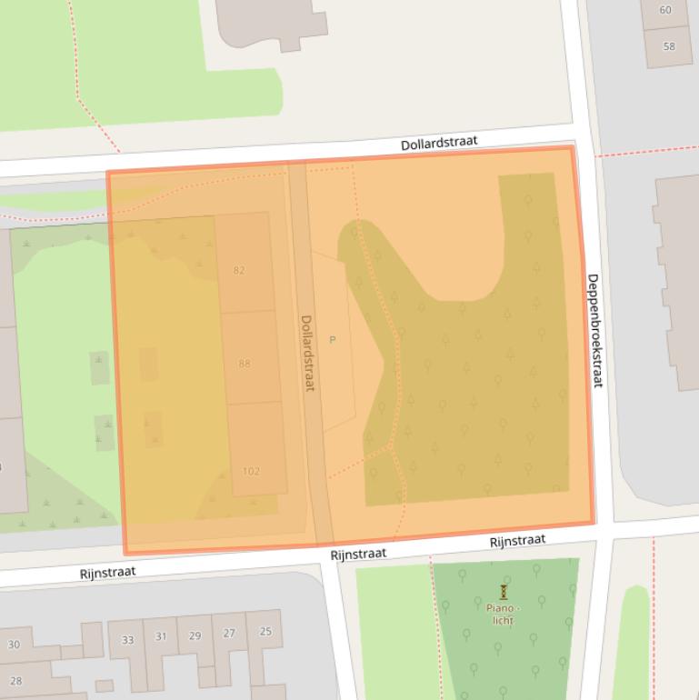 Kaart van postcodegebied 7523GS.
