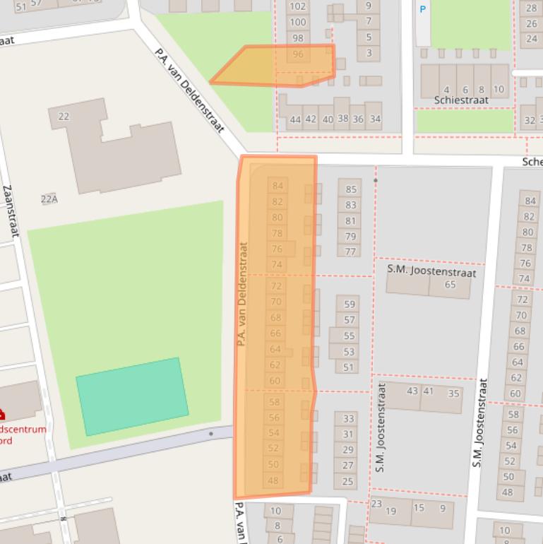 Kaart van postcodegebied 7523HG.