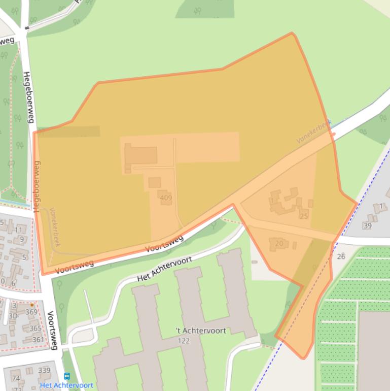 Kaart van postcodegebied 7523HZ.