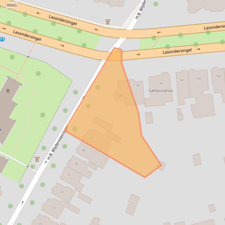 Kaart van postcodegebied 7523JC.