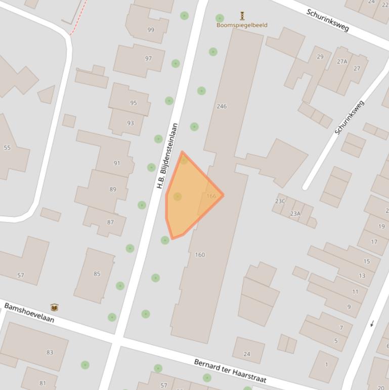 Kaart van postcodegebied 7523JE.