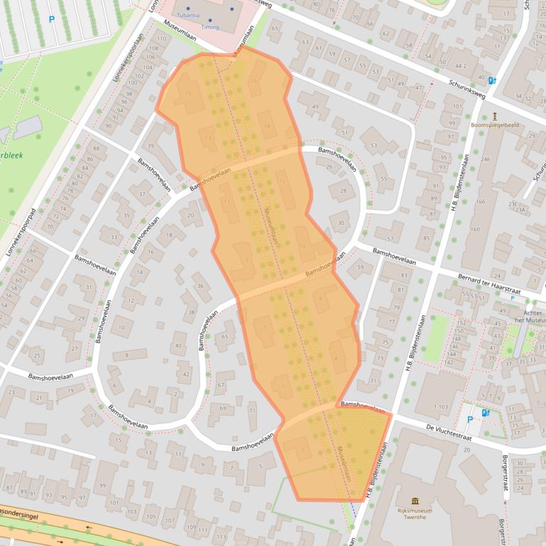 Kaart van postcodegebied 7523JH.