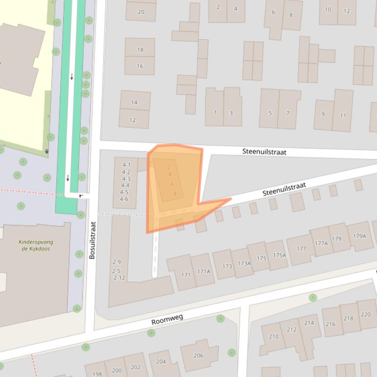 Kaart van postcodegebied 7523JK.