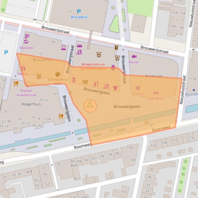 Kaart van postcodegebied 7523MA.