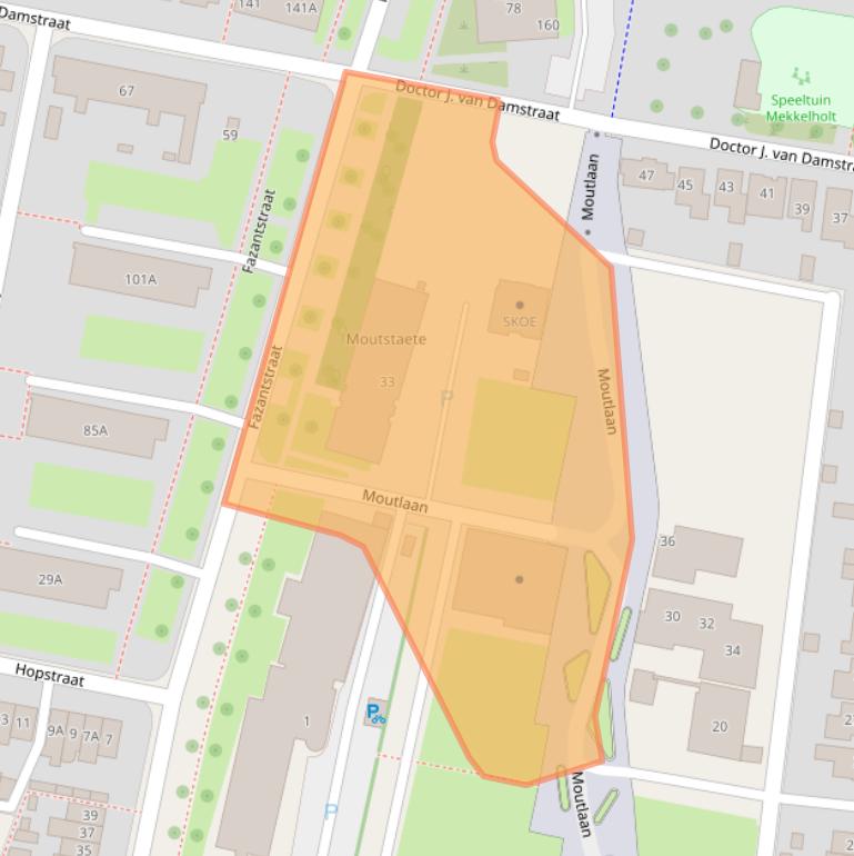 Kaart van postcodegebied 7523MC.