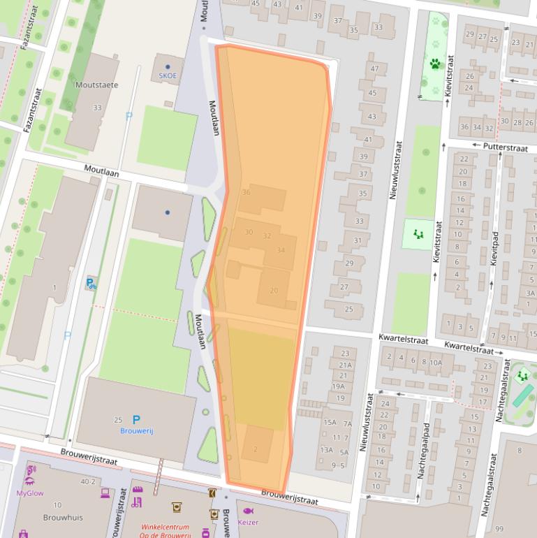 Kaart van postcodegebied 7523MD.