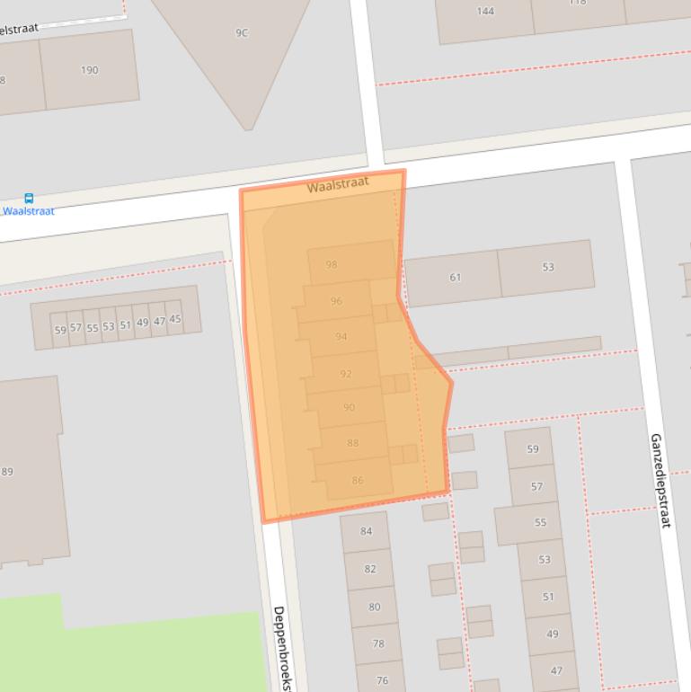 Kaart van postcodegebied 7523PD.