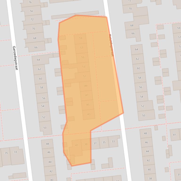 Kaart van postcodegebied 7523PL.