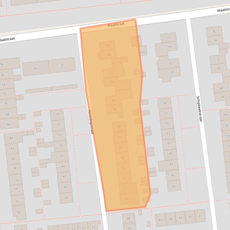 Kaart van postcodegebied 7523PN.