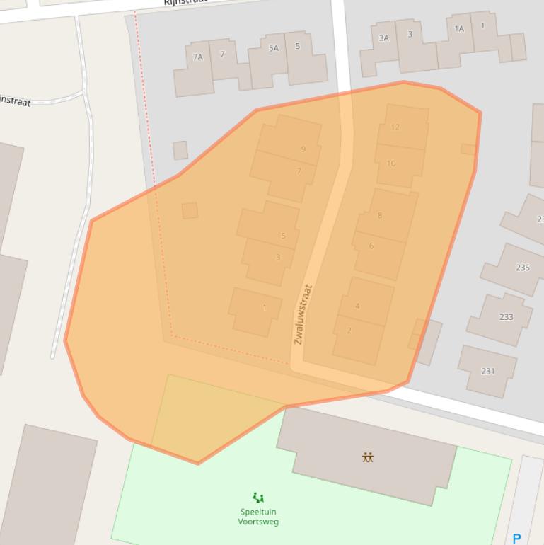 Kaart van postcodegebied 7523PV.