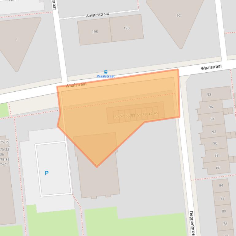 Kaart van postcodegebied 7523RC.