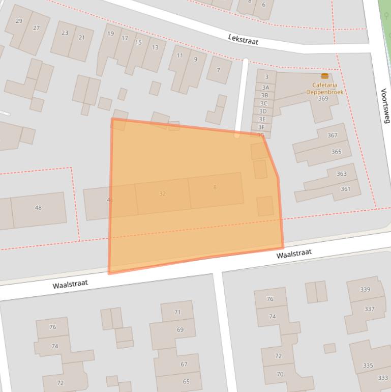 Kaart van postcodegebied 7523RJ.