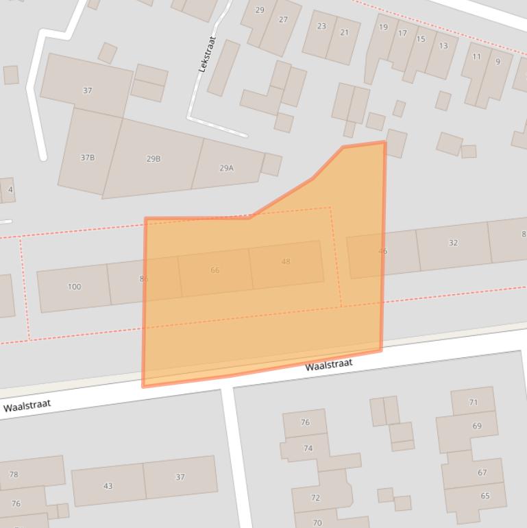 Kaart van postcodegebied 7523RK.