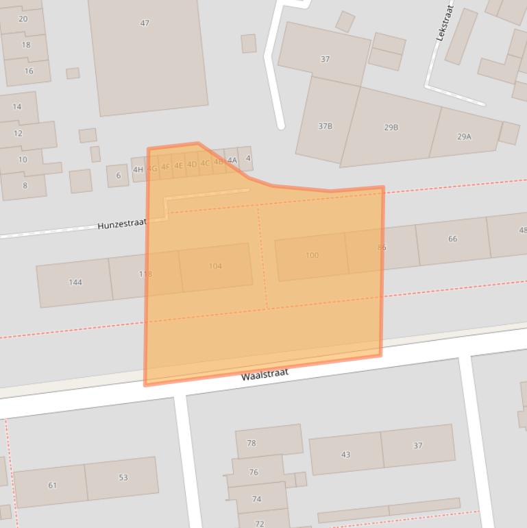 Kaart van postcodegebied 7523RL.