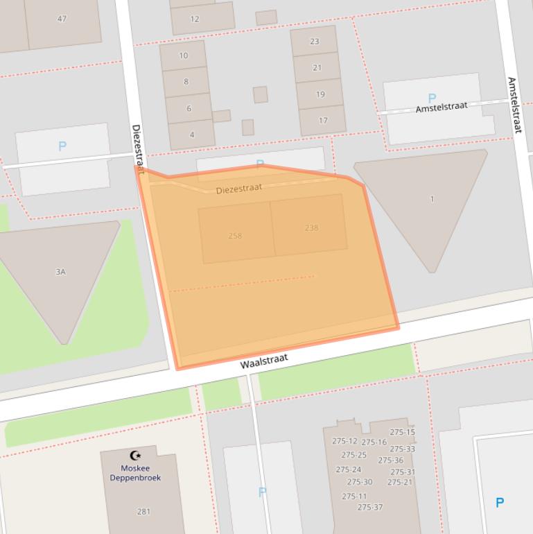 Kaart van postcodegebied 7523RP.