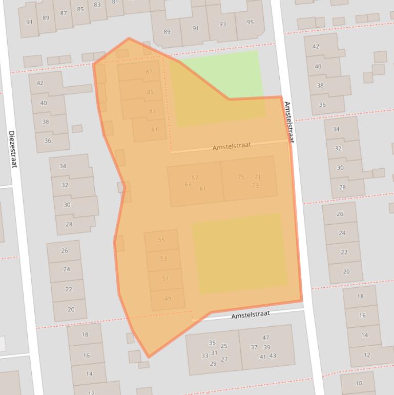 Kaart van postcodegebied 7523ST.