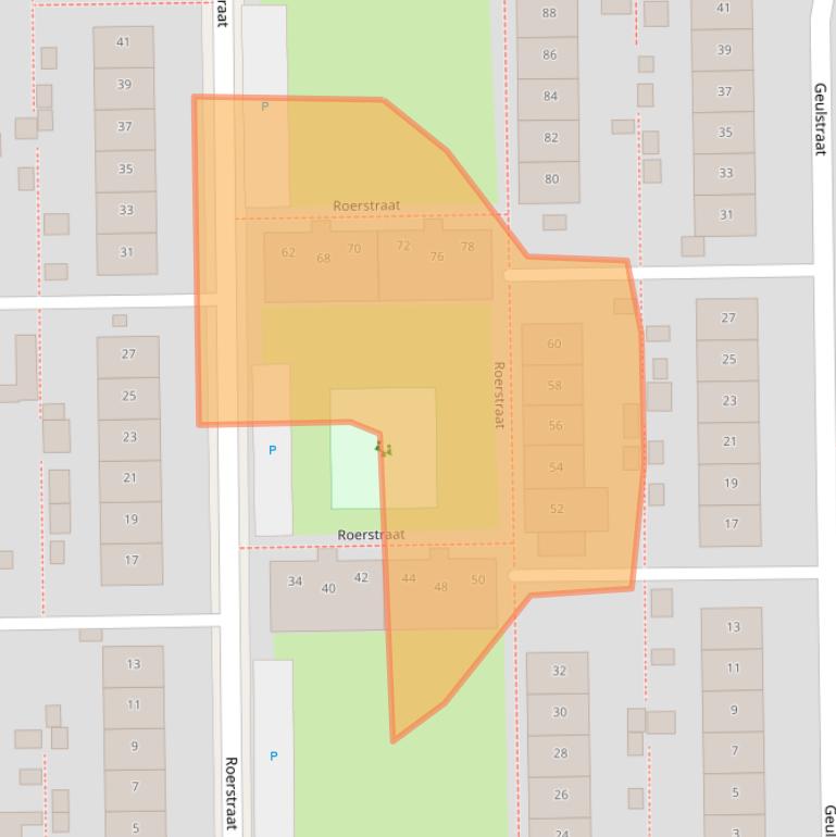 Kaart van postcodegebied 7523TN.