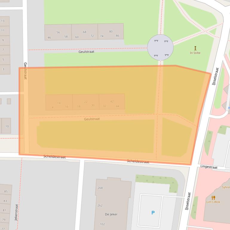 Kaart van postcodegebied 7523TT.