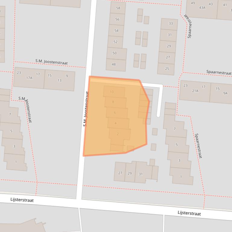 Kaart van postcodegebied 7523VG.